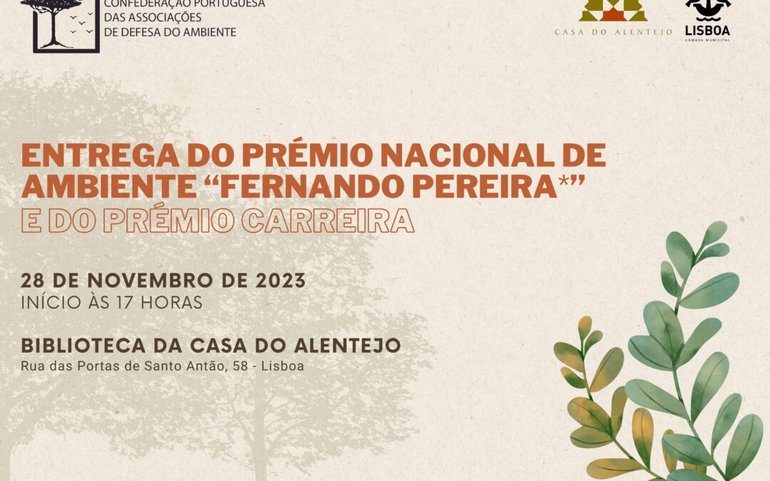 Prémio Nacional de Ambiente “Fernando Pereira” e de Carreira 2023